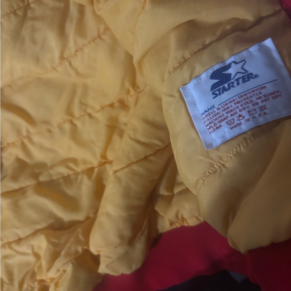 Starter Yellow Quilted Jacket - image 6